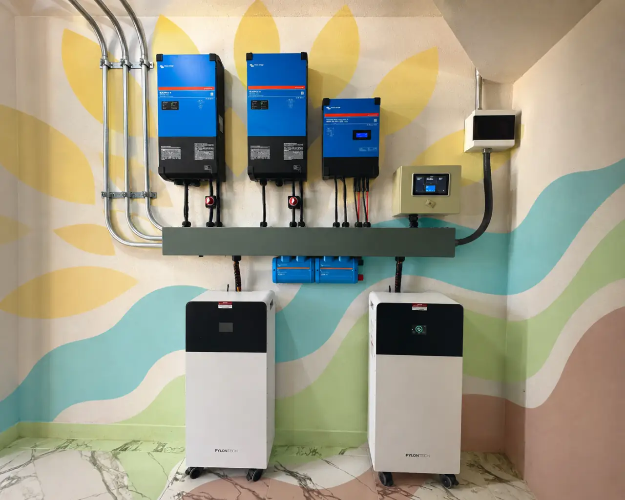 Ejemplo de instalación con sistema híbrido